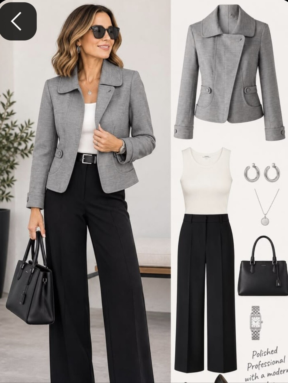 Apostrophe Gray Women's Blazer Jacket
